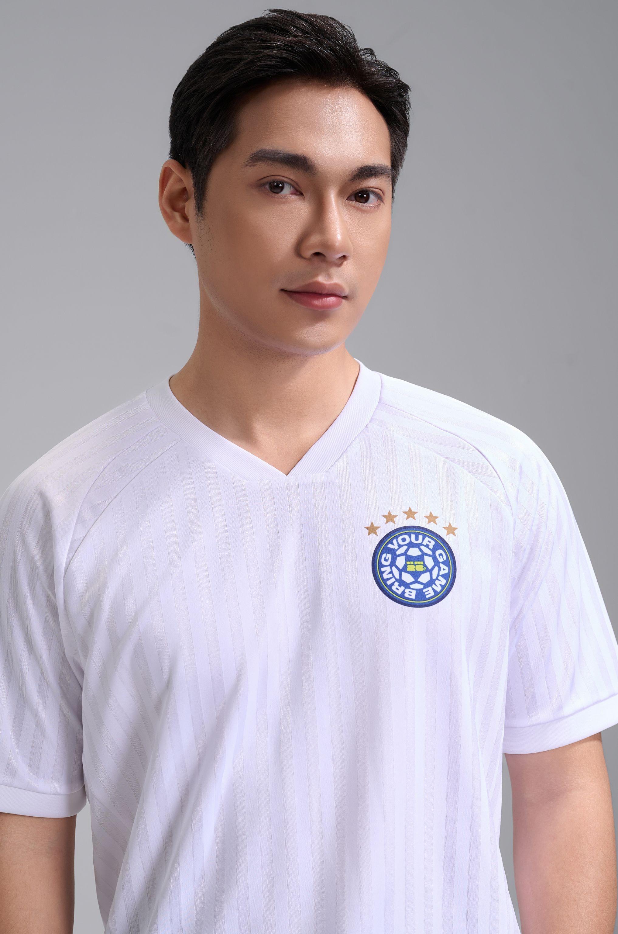 Áo thun cổ V Jacquard Exdry ProActive World Cup - Mặt sau