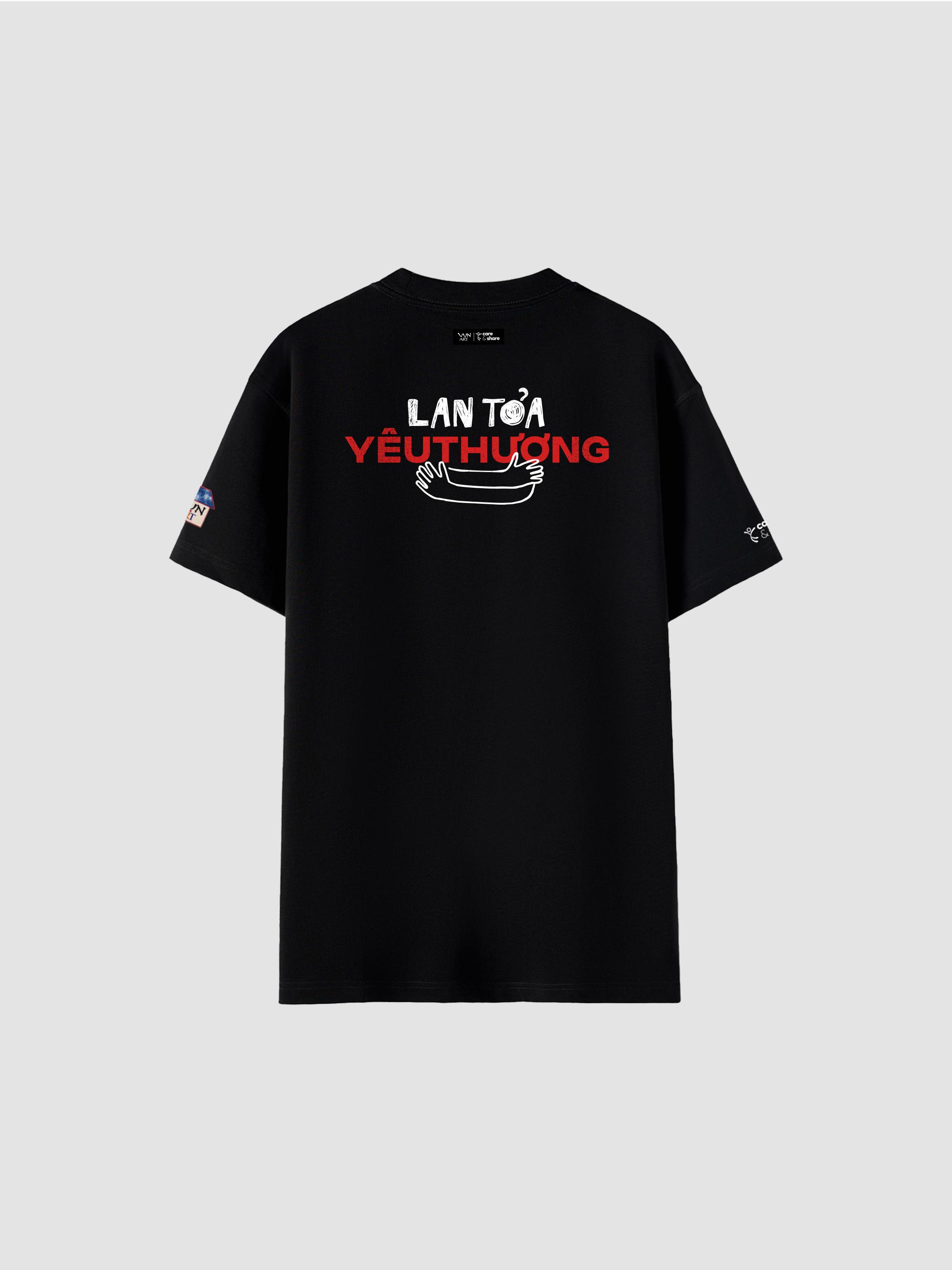 Áo thun Cotton Care & Share VỤN Art Lan Toả Yêu Thương - 5