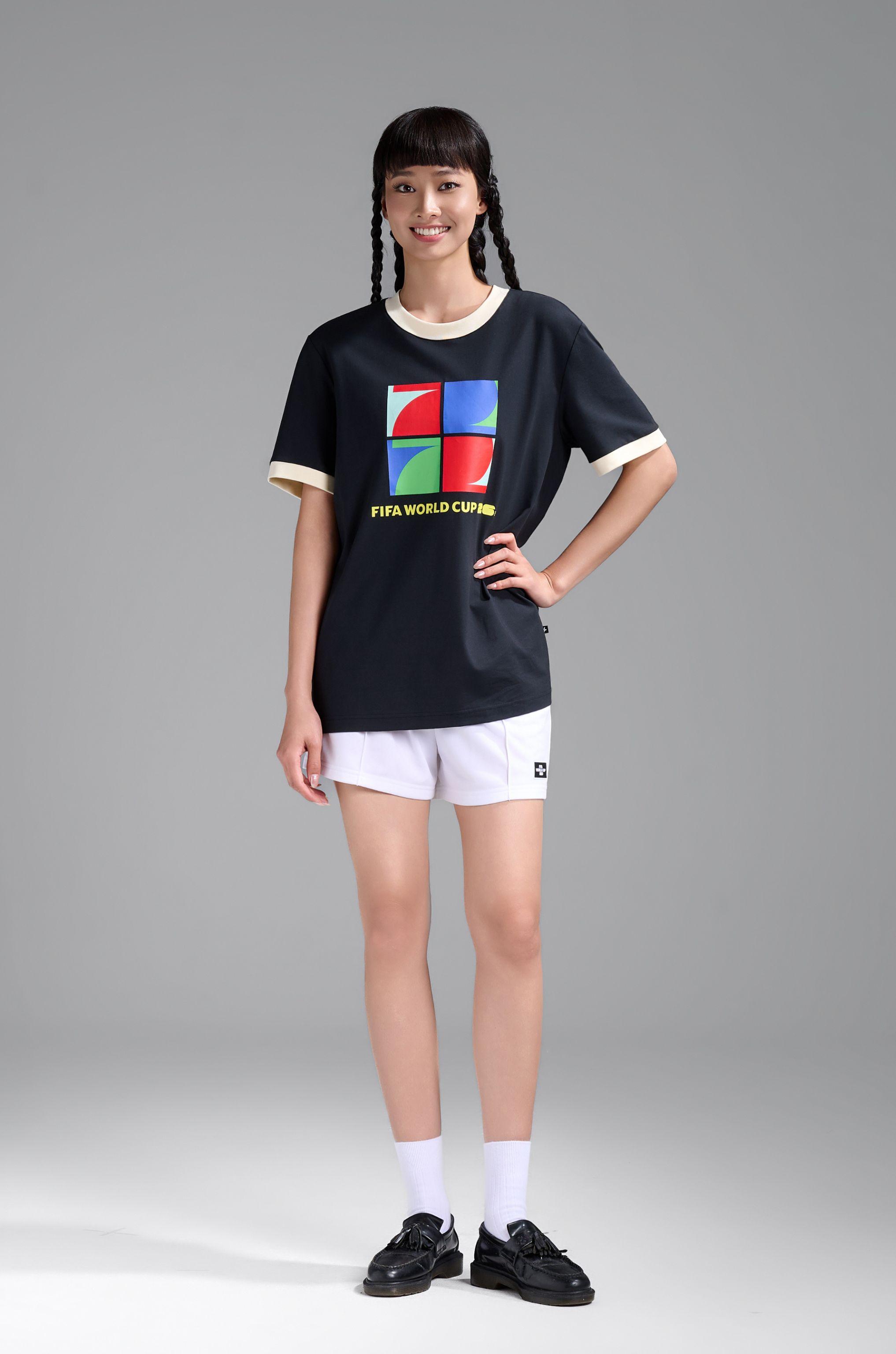 Áo Tshirt Cotton Compact Colored Rib World Cup Mosaic 26 - 3